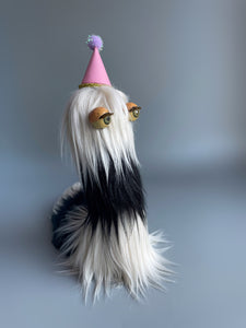 Glamour Slug In A Wig - Surreal Sculpture