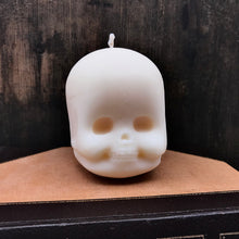 Load image into Gallery viewer, Doll Skull Candle - British Rose