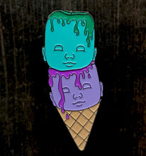 Load image into Gallery viewer, Enamel Pin - Ice Cream Doll Heads
