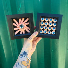 Load image into Gallery viewer, doll part art by jawline jewellery weird unusual goth homewares doll parts and doll eye frame