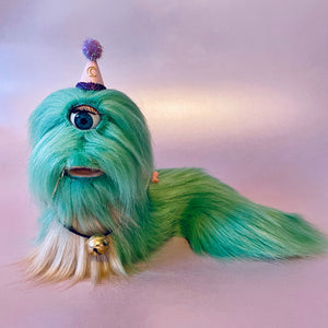 Slug In A Wig - Surreal Pastel Sculpture