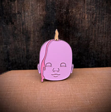 Load image into Gallery viewer, Enamel Pin - Doll Head Candle