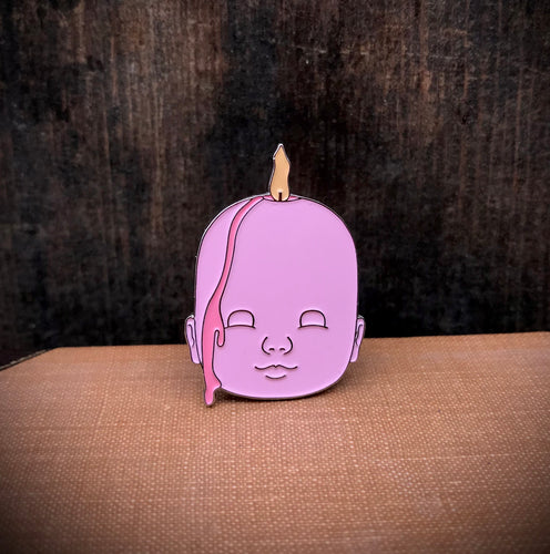 Enamel Pin - Doll Head Candle