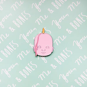 Enamel Pin - Doll Head Candle