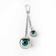 doll eye keyring creepy oddity keychain key ring