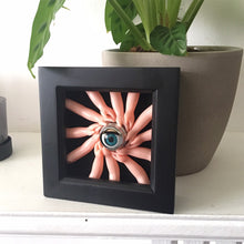 Load image into Gallery viewer, doll part sculpture shadow box art quirky art cabinet of curiosities
