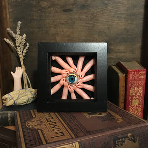 outsider art creepy doll part shadow box art alternative dark aesthetics