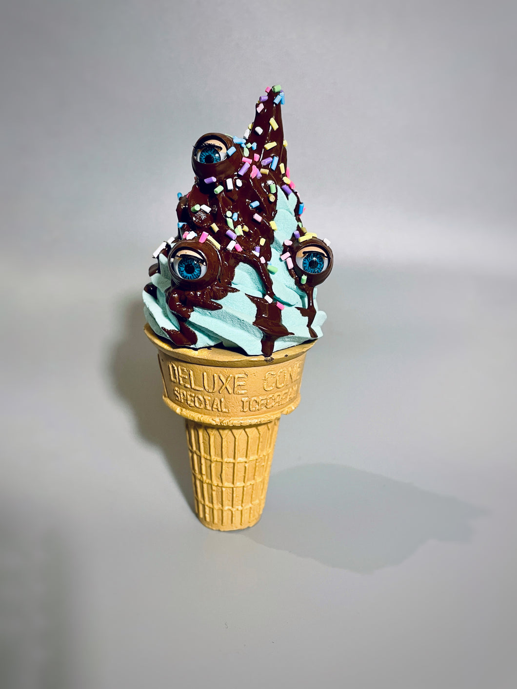 Mint Choc Eyeball Ice Cream Sculpture