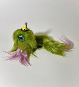 Slug In A Wig - Medium- Surreal Pastel Sculpture