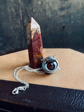 Load image into Gallery viewer, Blinking Doll Eye Necklace - Red Hazel