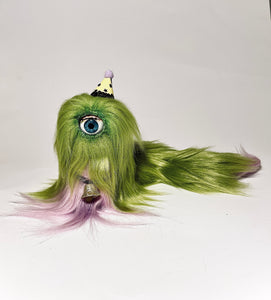 Slug In A Wig - Medium- Surreal Pastel Sculpture