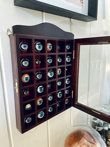 Vintage Display Eyeball Collection- Medium Glass Cabinet