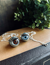 Load image into Gallery viewer, Blinking Doll Eye Necklace - Red Hazel